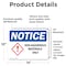 Signmission Non-Hazardous Materials Only OSHA Notice Sign, Vinyl Decal, 14in W x 10in L, 2PK OS-2PACK-NS-D-1014-L-15071 - alternate 5